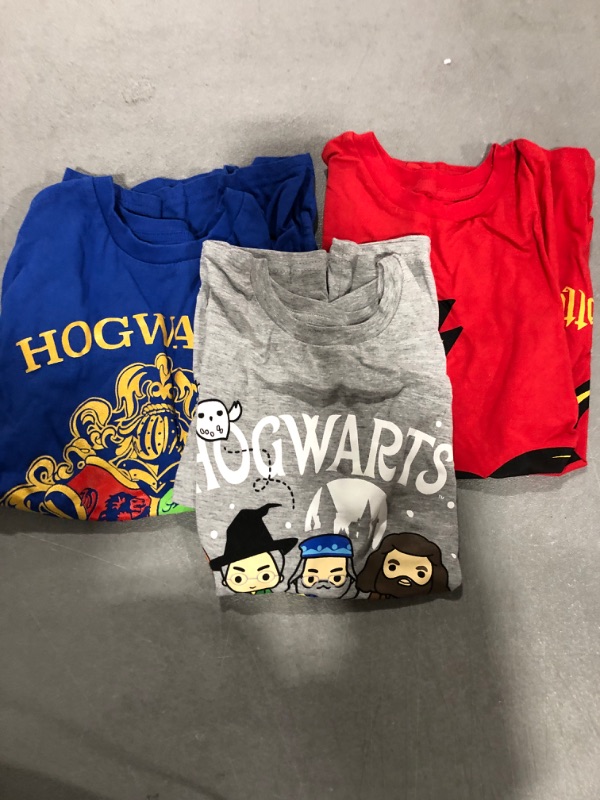 Photo 2 of [Big Kid 10-12] Harry Potter 3 Pack Pullover T-Shirts Toddler  Blue /Grey /Red