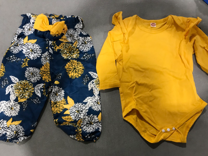 Photo 1 of [Size 3T] Baby 2 Pc Set- Yellow and Blue