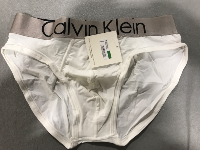Photo 2 of [Size L] Calvin Klein Men's Steel Micro Hip Briefs Large White