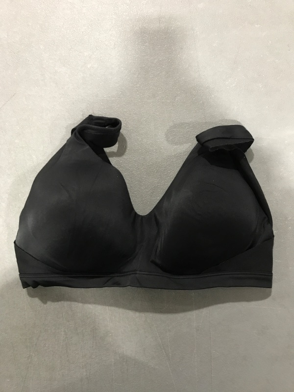Photo 2 of [Size L] Warner's Women's No Side Effects Underarm and Back-Smoothing Comfort Wireless Lightly Lined T-Shirt Bra - Black