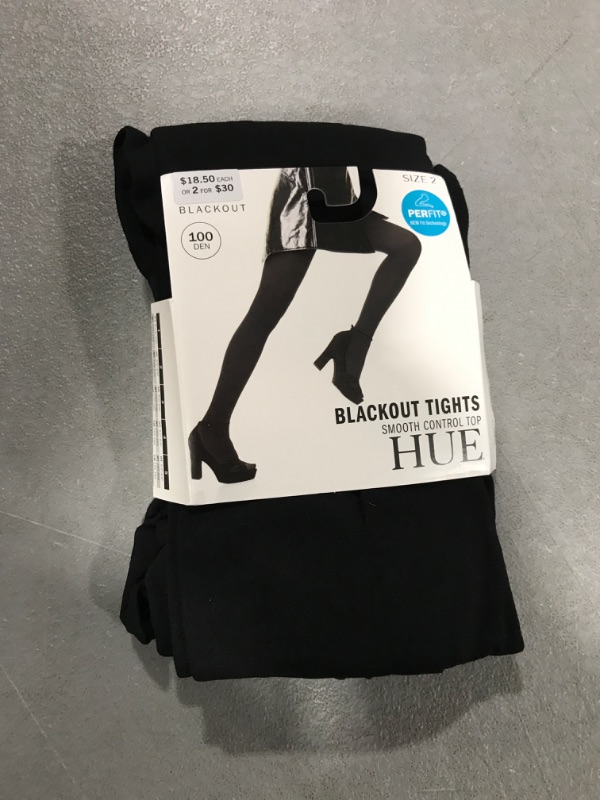 Photo 1 of [Size 2] Blackout Tights with Control Top - Black