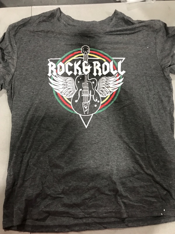 Photo 1 of [Size XL] Rock & Roll Guitar Wings Music T-Shirt
