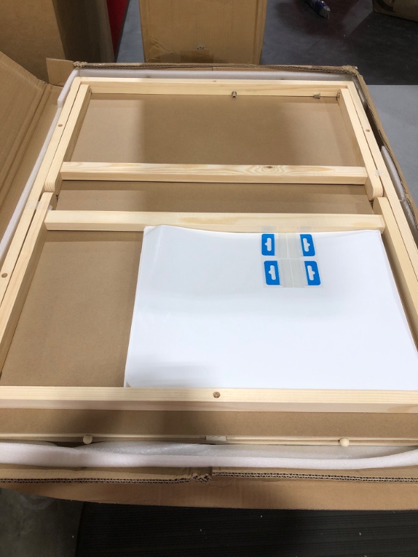 Photo 1 of 1500PCS Folding Puzzle Table, Puzzle Board with Foldable Legs and 4 Drawers & Cover, 34" x 26" Wooden Puzzle Table for Bed, Puzzle Tables for Adults, Portable Folding Puzzle Tray