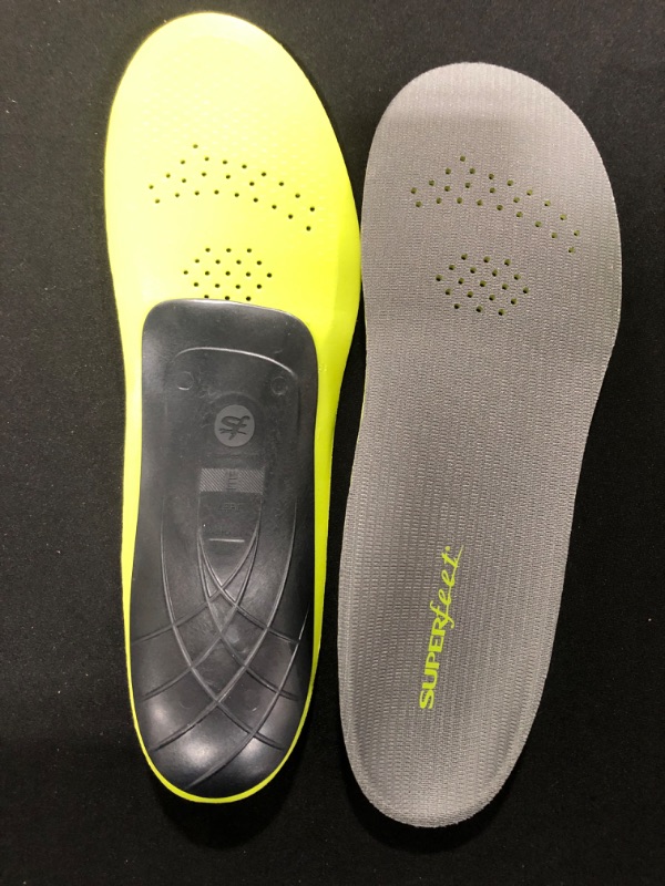 Photo 2 of [Size 9.5-11 Men / 10.5-12 Women] Superfeet Carbon Shoe Inserts Thin Orthotic Inserts & Athletic Running Insoles, Unisex 