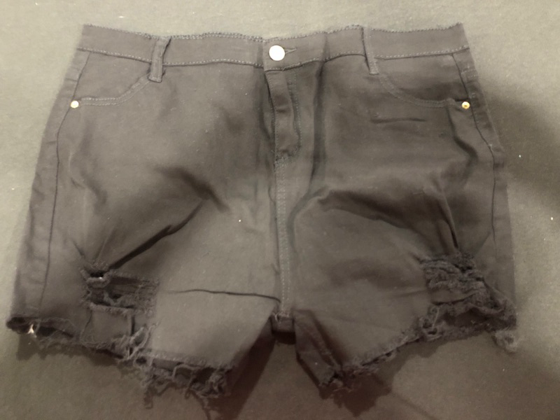 Photo 2 of [Size 2-3XL] Rela Bota High Waist Butt Lifting Push Up Ripped Distressed Denim Shorts