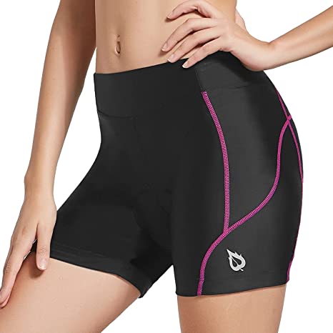Photo 1 of [Size XS] BALEAF Women's Cycling Shorts Padded Bike Shorts Biking Bicycle Spin Underwear Gel UPF 50+ Black/Pink