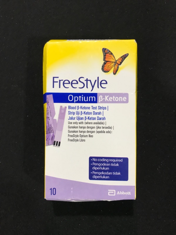 Photo 1 of Abbott Precision Xtra Ketone Test Strips - 10 Ea Strips Unboxed
