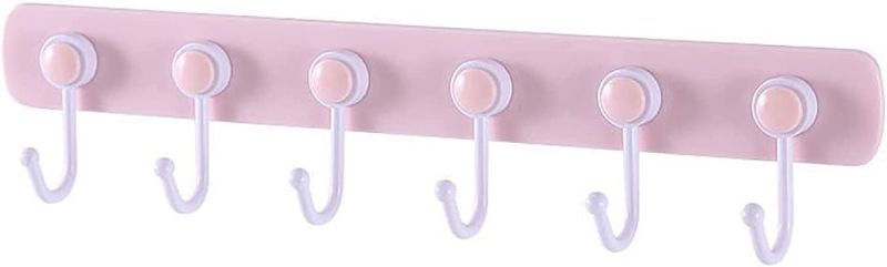 Photo 1 of Adhesive Wall Hook with 6 Rotate Hooks,Self Adhesive Wall Coat Rack, Perfect for Hanging Clothes Cooking Tool Towel in Kitchen and Bedroom,New Upgrade(2 Pack)