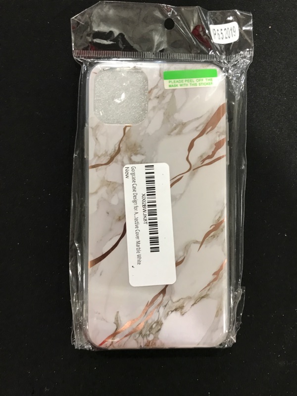 Photo 1 of iPhone 6.5 Case- Marble White and Rose