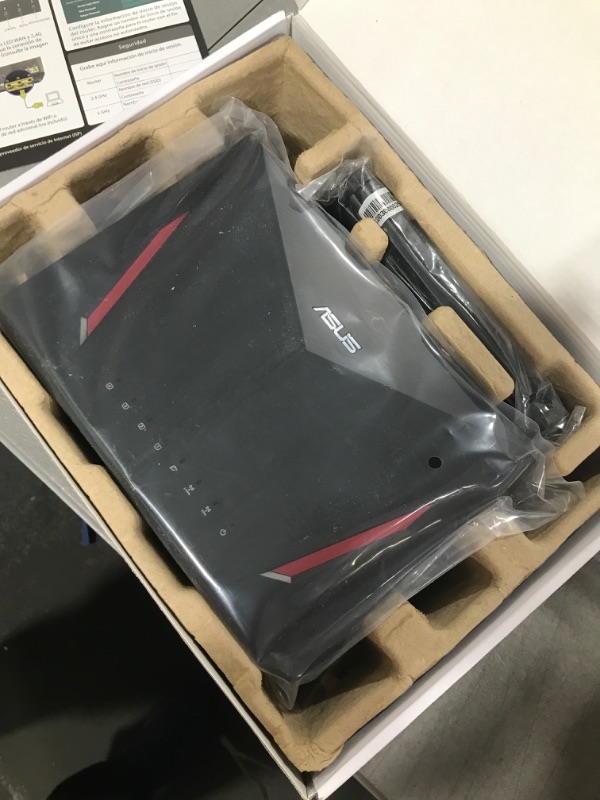 Photo 1 of ASUS AC2900 WiFi Gaming Router (RT-AC86U) - Dual Band Gigabit Wireless Internet Router, WTFast Game Accelerator, Streaming, AiMesh Compatible, Included Lifetime Internet Security, Adaptive QoS