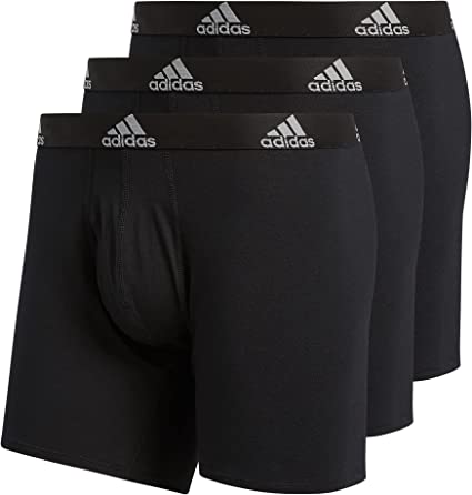 Photo 1 of adidas Men's Stretch Cotton Boxer Brief Underwear (3-Pack)
