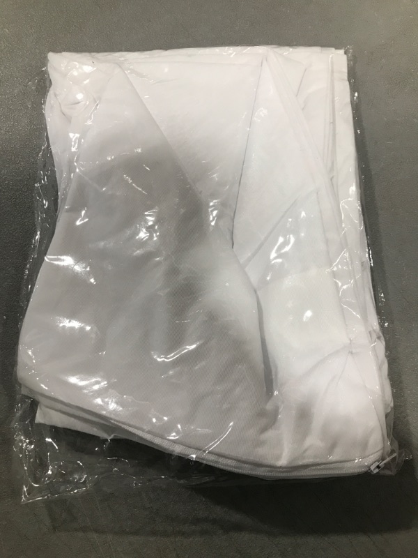 Photo 1 of 4 Pack Waterproof Pillow Protectors Standard 20x26 Inches Smooth Zipper Premium Encasement Covers Quiet Cases Set White 100% Liquid Protection
