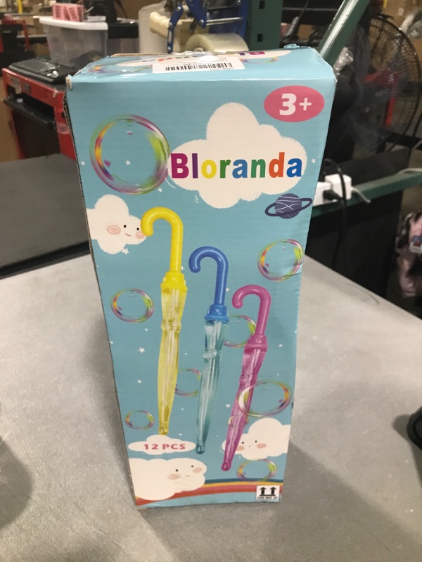 Photo 2 of Bloranda 12 Pack 15'' Bubble Wands Bulk - Large Bubble Wand | Umbrella Big Bubble Wand 3 Colors Bubble Wand Party Favors Summer Toys Outdoor Play Toys Birthday Party