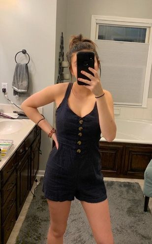Photo 1 of  Navy Blue Pacsun Backless Romper SIZE L

