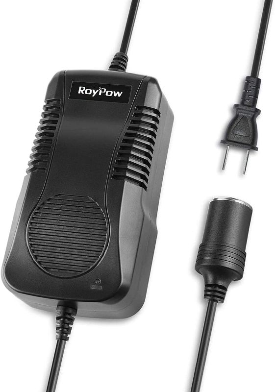 Photo 1 of AC to DC Converter, RoyPow 180W (Max 200W) 15A 100V~120V to 12V Car Cigarette Lighter Socket AC/DC Power Supply Adapter Transformer for Inflator, Car Refrigerator