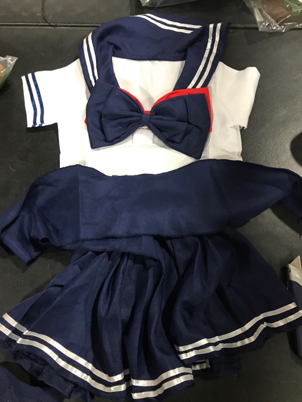 Photo 2 of Anime Kids Girl's Japan School Uniform Sailor Dress Halloween Cosplay Costume