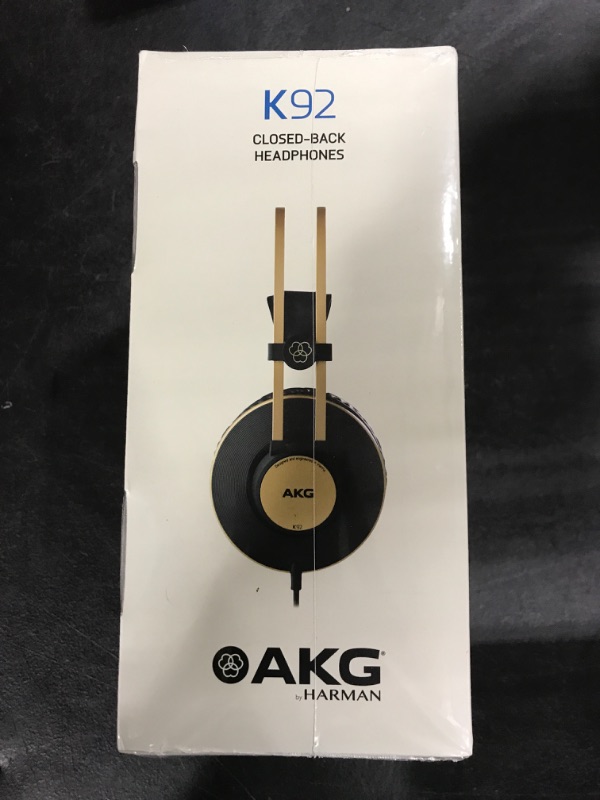 Photo 4 of AKG Pro Audio K92 Over-Ear, Closed-Back, Studio Headphones, Matte Black and Gold
