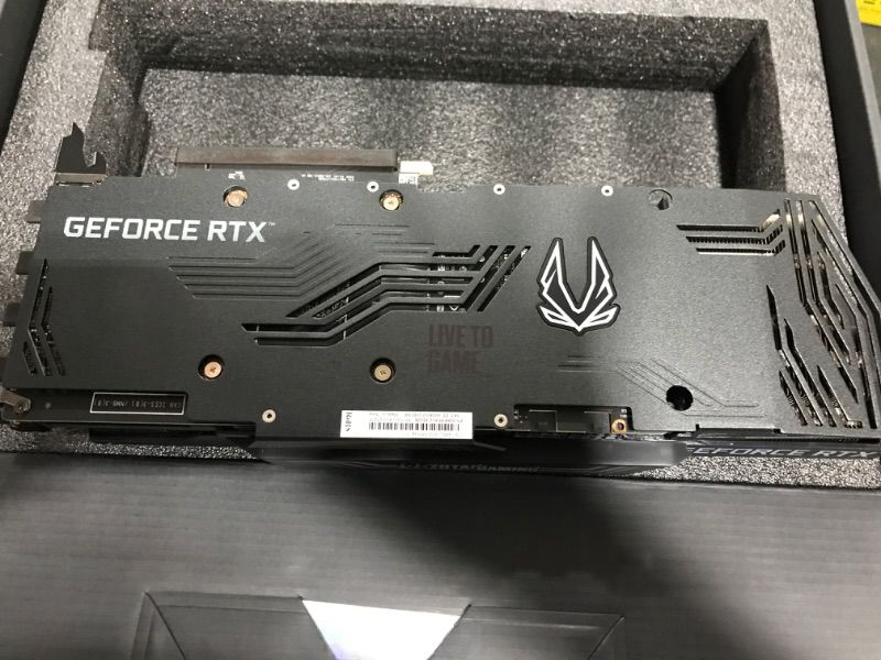 Photo 4 of ZOTAC GeForce RTX™ 3080 Trinity OC LHR 10GB GDDR6X 320-bit 19 Gbps PCIE 4.0 Gaming Graphics Card, IceStorm 2.0 Advanced Cooling, Spectra 2.0 RGB Lighting, ZT-A30800J-10PLHR RTX 3080