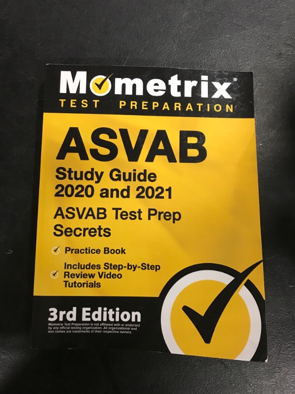 Photo 1 of ASVAB Study Guide 2020 and 2021: ASVAB Test Prep Secrets, Practice Book, Includes Step-by-Step Review Video Tutorials: [3rd Edition]