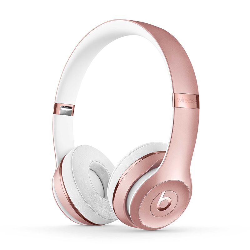 Photo 1 of Beats Solo3 Wireless on-Ear Headphones with Apple W1 Headphone Chip Rose Gold MX442LL/a. PRIOR USE. 
