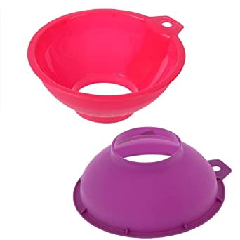 Photo 1 of 2 PCS Russian Canning Funnel Plastic Mouth Diameter 6.1 in 2.55 in / 15.5cm, Wide Mouth Funnel Jar Funnel
