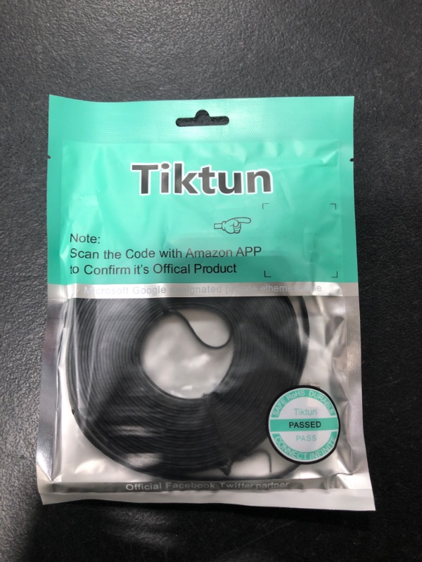 Photo 1 of Cat 6 Ethernet Cable 20ft, High Speed Ethernet Cord, Slim LAN Cable with RJ45, Weatherproof Flat Internet Network Patch Cord
