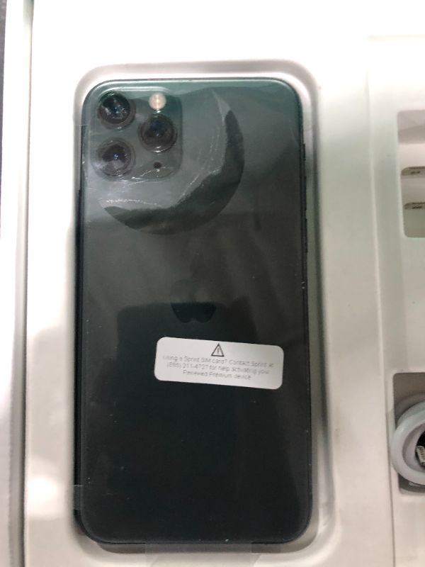 Photo 1 of Apple iPhone 11 Pro, 256GB, Midnight Green - Fully Unlocked (Renewed Premium) 256GB Midnight Green Unlocked Renewed Premium