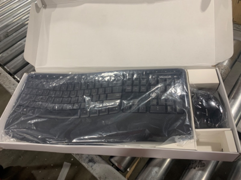 Photo 2 of Microsoft Wireless Comfort Desktop 5050 - Black. Wireless, Ergonomic Keyboard and Mouse Combo. Built-in Palm Rest and Comfort Curve Design. Customizable Windows Shortcut Keys