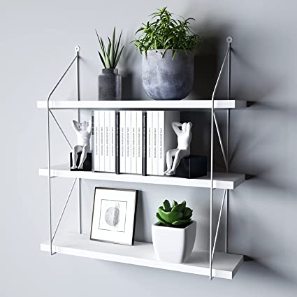 Photo 1 of 
WELLAND 3-Tier Display Wall Shelf Storage Rack Wall Rack Holder Rack, White
