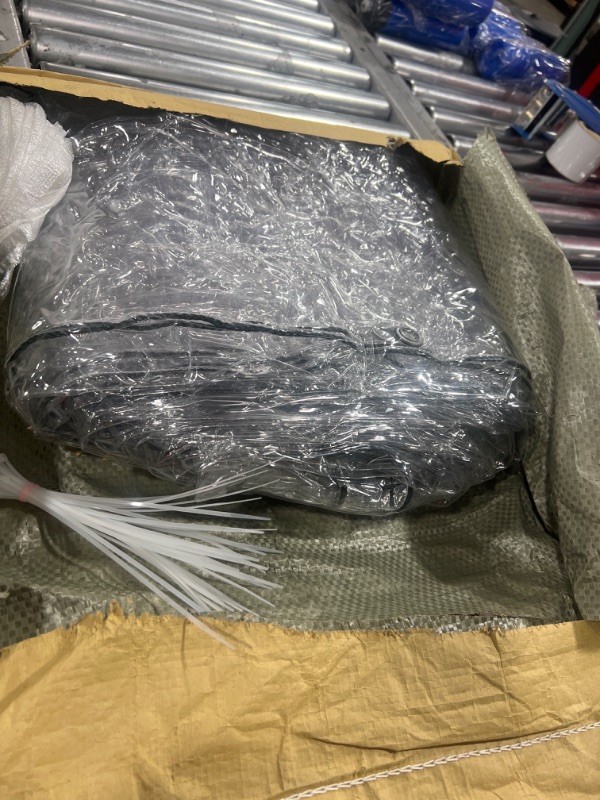 Photo 1 of 6 x 16 ft Clear Waterproof Tarp, PVC 11.8 Mil Tarpaulin with Grommets and Cable Tie, Duty Heavy Tear Resistant Cover for Camping, Plants Greenhouse, Cars, Patio and Pavilion 6' x 16'
