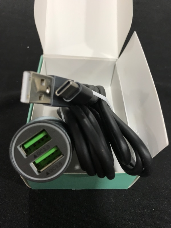 Photo 2 of Cluvox Type C Charging Cable and Dual USB Car adapter