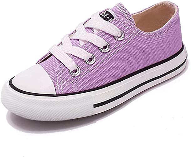 Photo 1 of [Size ] Low Top Canvas Kids Lace up Sneakers- Pink