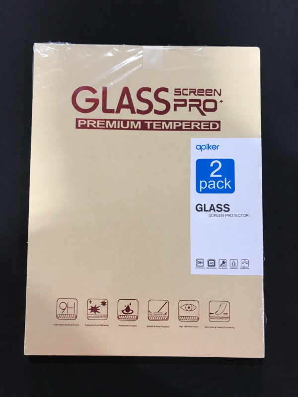 Photo 2 of 2 Pack Screen Protector Compatible with iPad 9th Generation/iPad 8th Generation 10.2 Inch, apiker Tempered Glass Compatible with iPad 9 8 7 (2021/2020/2019)