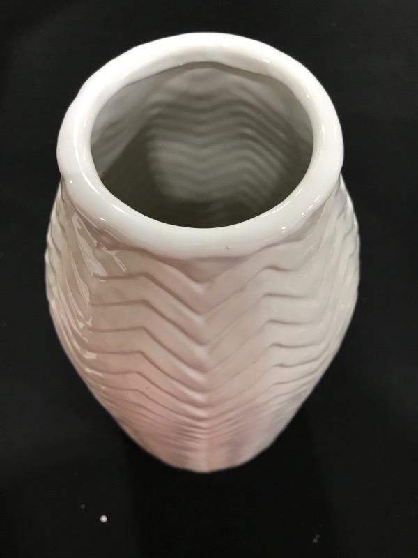 Photo 2 of 13in Ceramic Flower Vase- White