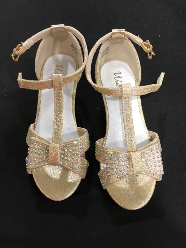 Photo 2 of [Size 12] Girls Rhinestone Crystal Sandal