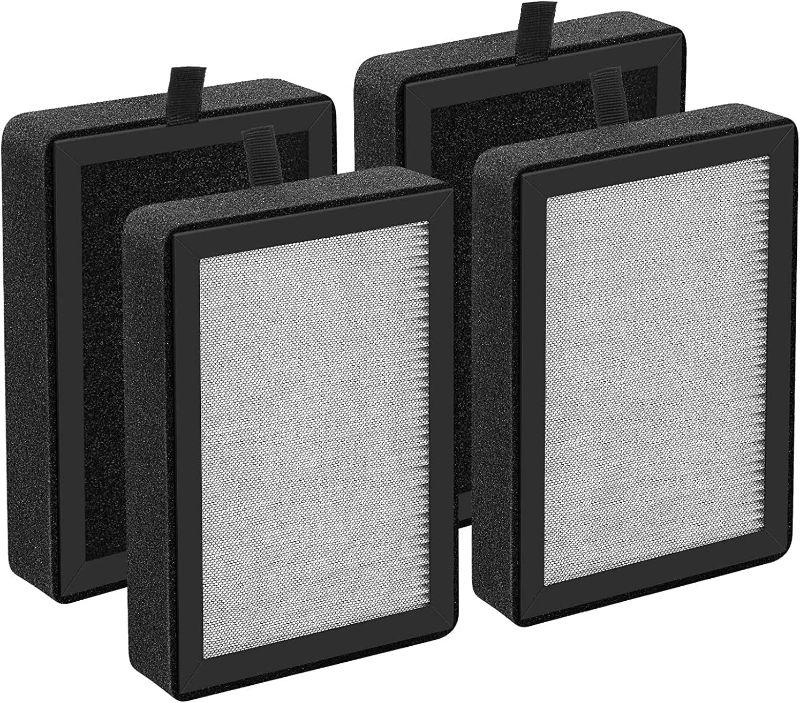 Photo 1 of 4 Pack- levoit air purifier lv h128 Activated Carbon Filter and Pre-Filter