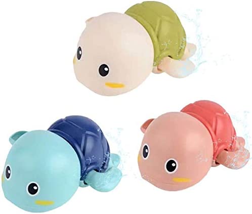 Photo 1 of Baby Bath Toys, Wind up Swimming Turtle Toys for Toddlers