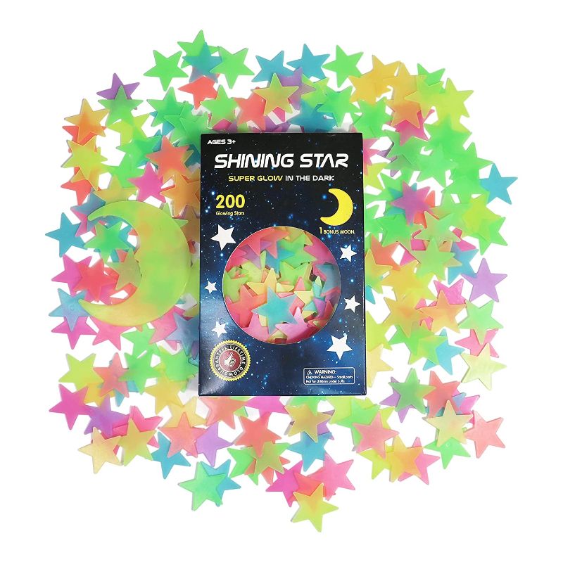 Photo 1 of GLOCARNIVAL Eco-Friendly Foam Glow In The Dark Stars, 200-Piece
