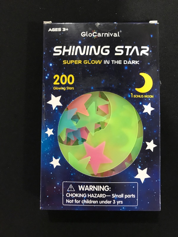 Photo 2 of GLOCARNIVAL Eco-Friendly Foam Glow In The Dark Stars, 200-Piece
