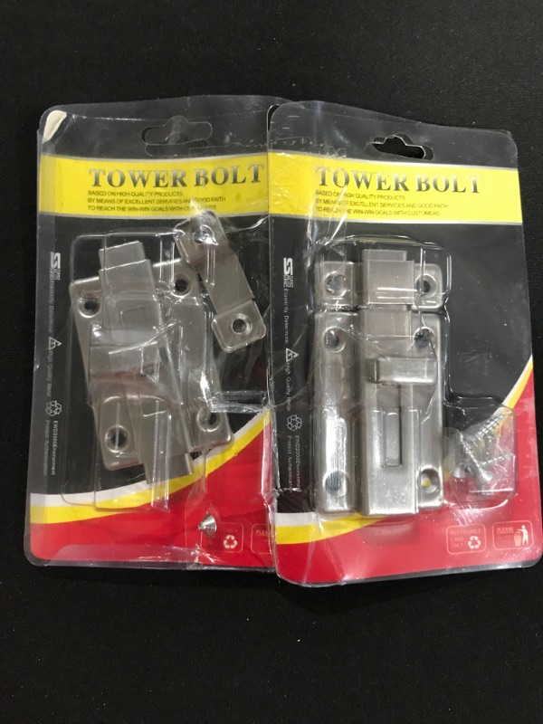 Photo 1 of 2 Pack- TOWER BOLT
