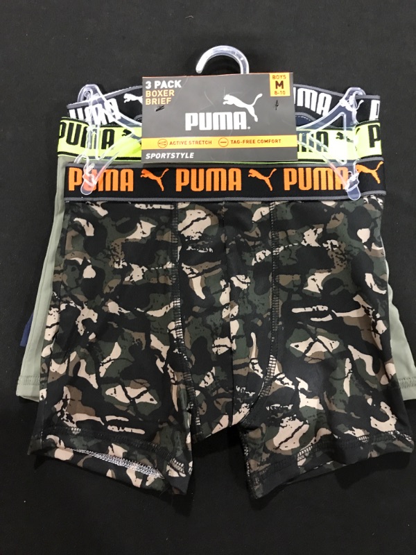 Photo 2 of [Size M] PUMA 3 Pack Boys' Performance Boxer Brief

