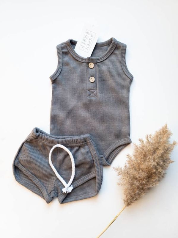 Photo 1 of Baby 2pc Set- Grey [Size Unknown] 