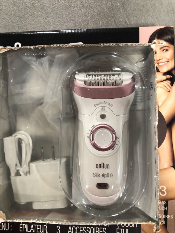 Photo 2 of Braun Epilator Silk-épil 9 9-720, Hair Removal for Women, Wet & Dry, Womens Shaver & Trimmer, Cordless, Rechargeable Silk-epil 9-720