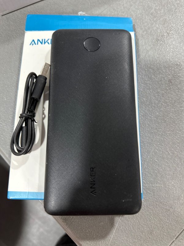 Photo 3 of Anker Portable Charger, 325 Power Bank (PowerCore Essential 20K) 20000mAh Battery Pack with PowerIQ Technology and USB-C (Recharge Only) for iPhone, Samsung Galaxy, and More Black