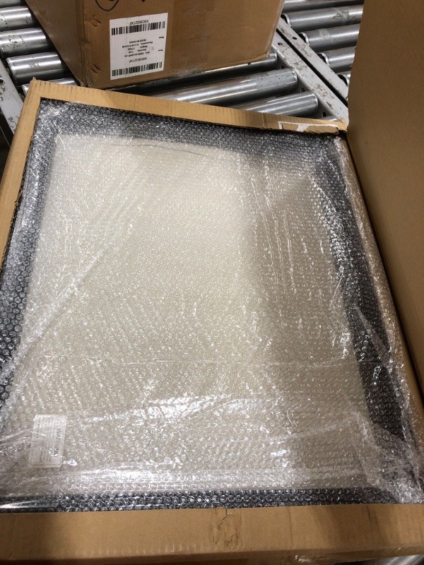 Photo 1 of Caesar Home Large Shadow Box 16x20 Black Frame with UV Protection | 2 Background Options, Black Felt or Natural Linen | Hang Horizontally or Vertically | 16 White Headed pins Included