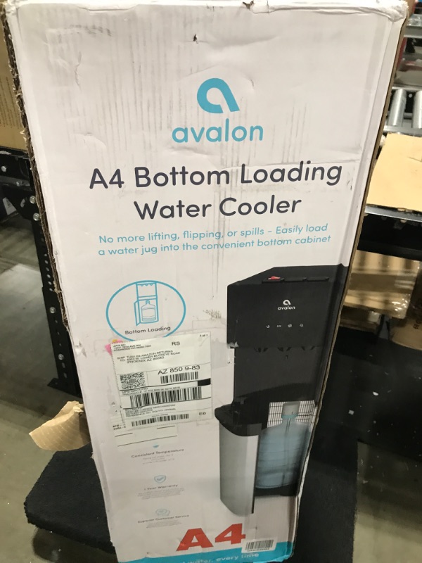 Photo 1 of A4 12" Bottom Loading Bottled Water Dispenser with Hot Cold and Cool Water Built-in Nightlight Child Safety Lock and Holds 3 or 5 Gallon Bottles
