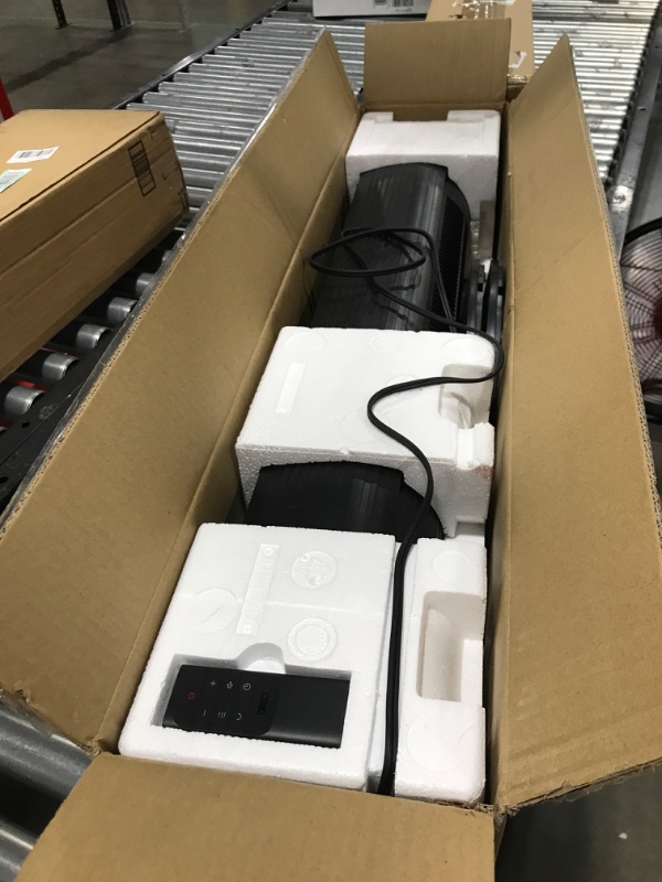 Photo 1 of Dreo Nomad One Tower Fan with Remote, 24ft/s Velocity Quiet Cooling Fan, 90° Oscillating Fan with 4 Speeds, 4 Modes, 8H Timer, Bladeless Fan, Standing Floor Fans, Black, (DR-HTF007) Black Standard