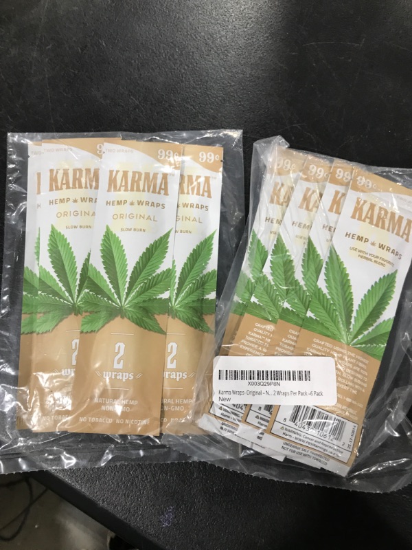 Photo 2 of 8 PACKS of Zig-Zag KARMA "ORIGINAL" HERBAL WRAPS/ 2 per Pk/ 
