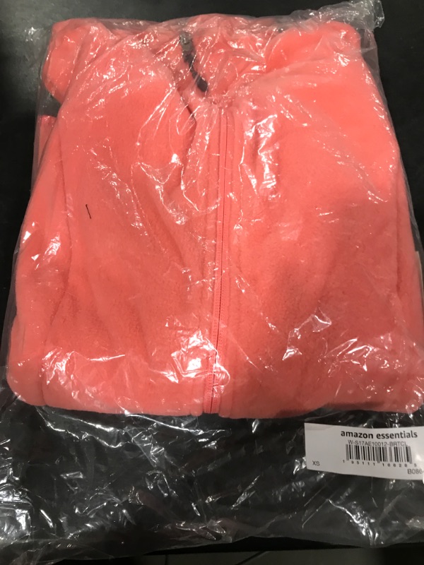 Photo 2 of Amazon Essentials Women's Classic-Fit Long-Sleeve Full-Zip Polar Soft Fleece Jacket (Available in Plus Size) Polyester Coral Pink X-Small