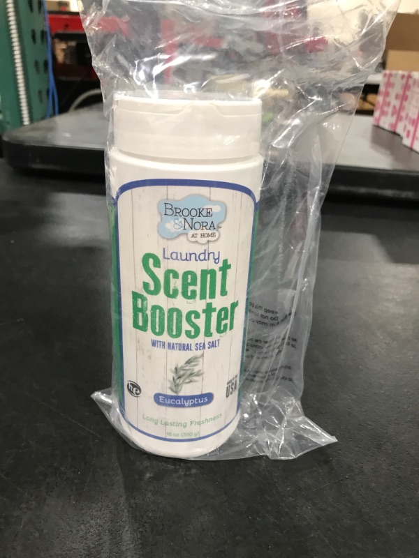 Photo 1 of B&N All Natural Brooke & Nora at Home Laundry Scent Booster Made with Natural Sea Salt, Eucalyptus, 18 Ounce